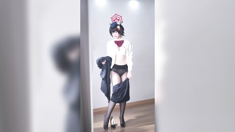 [Cosplay] 半半子 – ガイド春日ツバキ [86P6V-593MB] (3)
