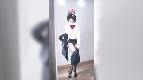 [Cosplay] 半半子 – ガイド春日ツバキ [86P6V-593MB] (3)