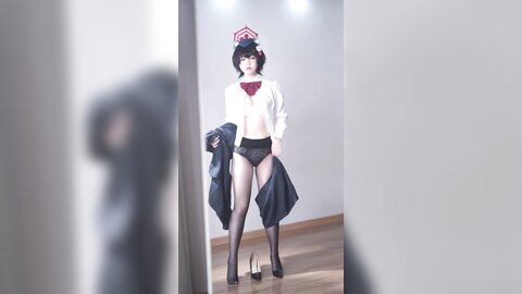 [Cosplay] 半半子 – ガイド春日ツバキ [86P6V-593MB] (3)