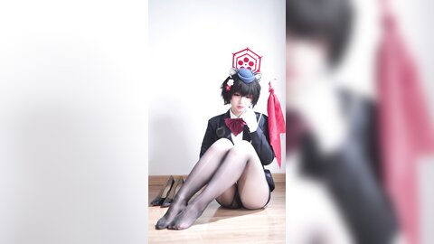 [Cosplay] 半半子 – ガイド春日ツバキ [86P6V-593MB] (5)