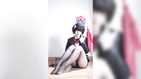 [Cosplay] 半半子 – ガイド春日ツバキ [86P6V-593MB] (5)