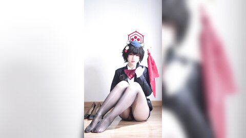 [Cosplay] 半半子 – ガイド春日ツバキ [86P6V-593MB] (5)