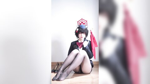 [Cosplay] 半半子 – ガイド春日ツバキ [86P6V-593MB] (5)