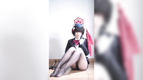 [Cosplay] 半半子 – ガイド春日ツバキ [86P6V-593MB] (5)