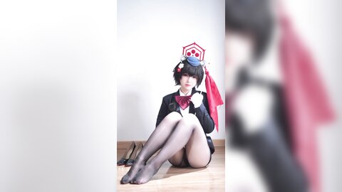 [Cosplay] 半半子 – ガイド春日ツバキ [86P6V-593MB] (5)