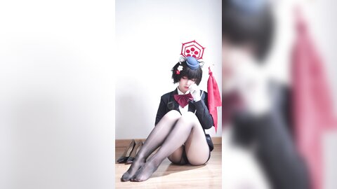 [Cosplay] 半半子 – ガイド春日ツバキ [86P6V-593MB] (5)