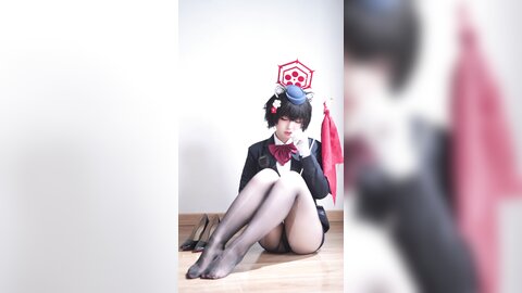 [Cosplay] 半半子 – ガイド春日ツバキ [86P6V-593MB] (5)