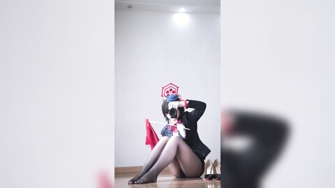 [Cosplay] 半半子 – ガイド春日ツバキ [86P6V-593MB] (6)