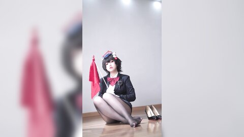 [Cosplay] 半半子 – ガイド春日ツバキ [86P6V-593MB] (6)