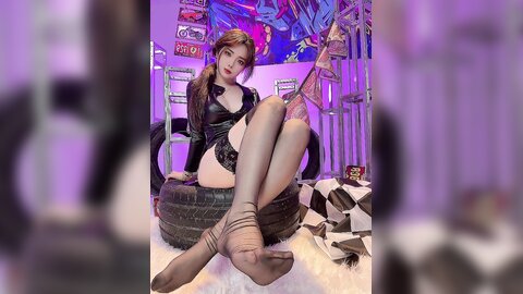 [Cosplay] 雯妹不讲道理 - 赛车女郎 (5)