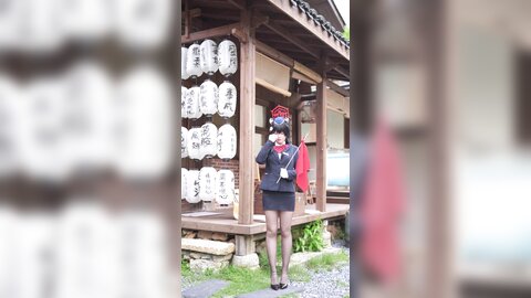 [Cosplay] 半半子 – ガイド春日ツバキ [86P6V-593MB]
