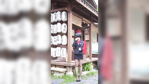 [Cosplay] 半半子 – ガイド春日ツバキ [86P6V-593MB]