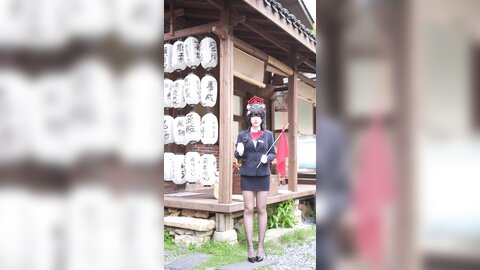 [Cosplay] 半半子 – ガイド春日ツバキ [86P6V-593MB]