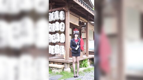 [Cosplay] 半半子 – ガイド春日ツバキ [86P6V-593MB]