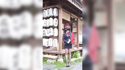 [Cosplay] 半半子 – ガイド春日ツバキ [86P6V-593MB]