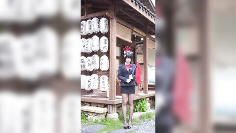 [Cosplay] 半半子 – ガイド春日ツバキ [86P6V-593MB]