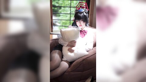 [Cosplay] 半半子 – ガイド春日ツバキ [86P6V-593MB] (2)