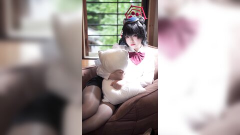 [Cosplay] 半半子 – ガイド春日ツバキ [86P6V-593MB] (2)