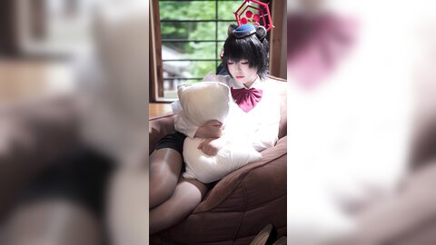 [Cosplay] 半半子 – ガイド春日ツバキ [86P6V-593MB] (2)