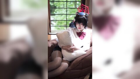 [Cosplay] 半半子 – ガイド春日ツバキ [86P6V-593MB] (2)