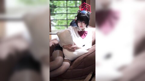 [Cosplay] 半半子 – ガイド春日ツバキ [86P6V-593MB] (2)