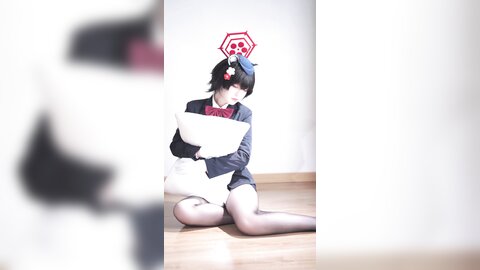 [Cosplay] 半半子 – ガイド春日ツバキ [86P6V-593MB] (4)