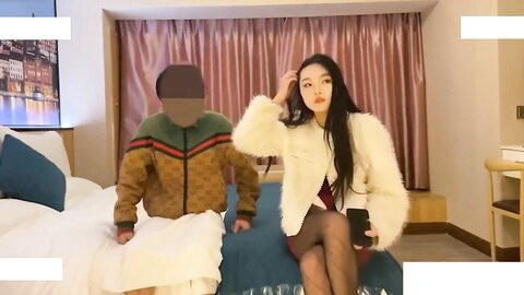 “关灯我害怕”微胖黑丝高挑美女约炮各种矫情，最后被忽悠无套中出内射
