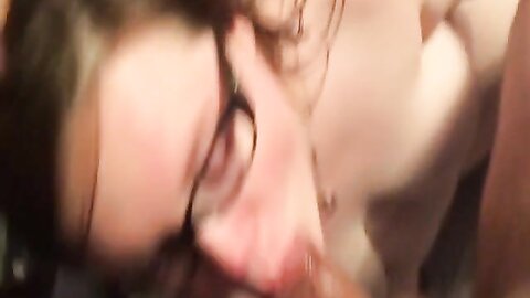 Bbw With Glasses Sucks Cock And Gets Fucked Very Hard