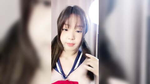 ❤❤纯欲系天花板，双马尾极品美少女，情趣装短裙扭腰摆臀，无毛小骚逼特写，道具猛捅跳蛋震，高潮淫水直流