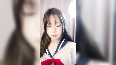 ❤❤纯欲系天花板，双马尾极品美少女，情趣装短裙扭腰摆臀，无毛小骚逼特写，道具猛捅跳蛋震，高潮淫水直流