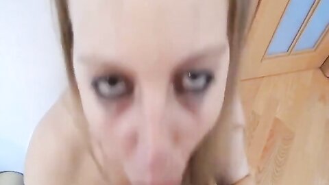 Big Boobs Blonde Deepthroats A Cock And Gets A Nice Facial