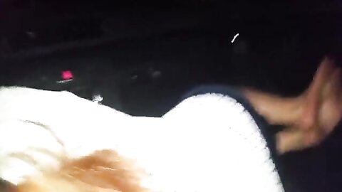 Bitch Makes Me Cum By Sucking My Cock In The Car