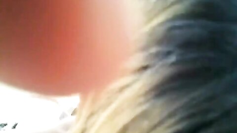 Blonde Milf Blowing Her Mans Cock In The Backyard