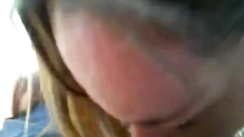 Blonde Milf Blowing Her Mans Cock In The Backyard