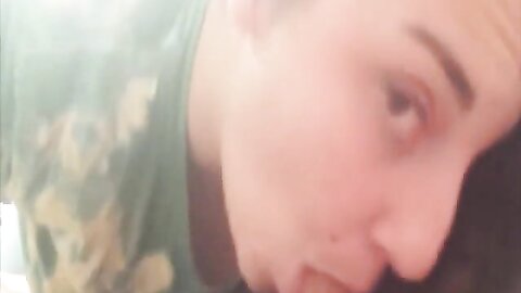 Brunette Sucking My Dick And Getting A Nice Big Facial Cumshot