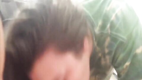 Brunette Sucking My Dick And Getting A Nice Big Facial Cumshot