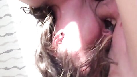 Busty Milf Sucks Her Husbands Cock In The Morning