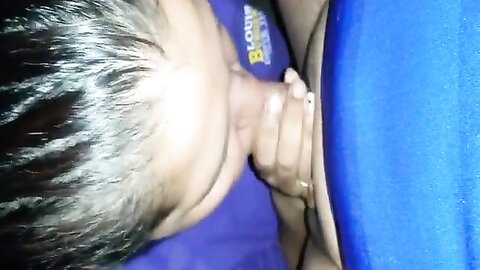 Chubby Bitch Sucking On A Fat Cock Filmed Fro Up Close