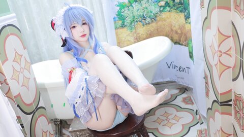 [Cosplay] 雪晴Astra – 原神 甘雨内衣[45P1V-1.44GB]