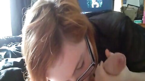 Cute Girl In Glasses Lives For Sucking Cocks And Making Men Cum