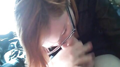 Cute Girl In Glasses Lives For Sucking Cocks And Making Men Cum