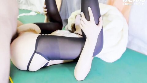 【骚淫❤️放荡尤物】赤目晴子✨ 黑丝淫穴秘术施展 饥渴吮茎 淫贱阴毛荡妇标志 爆肏浪穴输出Q弹蜜尻 宫口榨射高潮