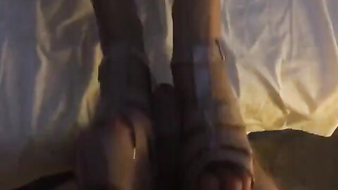 Girl Gives Her Man A Footjob In Her Best High Heels