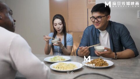 七夕物语MD-0250-1老婆爱上巨屌黑人同事