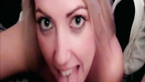 Horny Blonde Indulges Her Man With An Amazing Blowjob