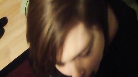 Horny White Chick Sucking On A Big Fat Black Cock