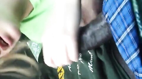 Horny White Teen Girl Adores Sucking Off Black Men