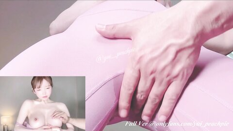 Squirting Through My Yoga Pants And Then I Get Fucked With My Panties Stuffed In Mouth To Orgasms