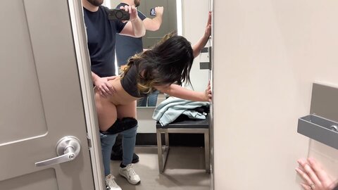 Risky Quickie With Asian Beauty In Target Dressing Room