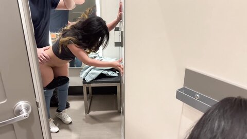 Risky Quickie With Asian Beauty In Target Dressing Room